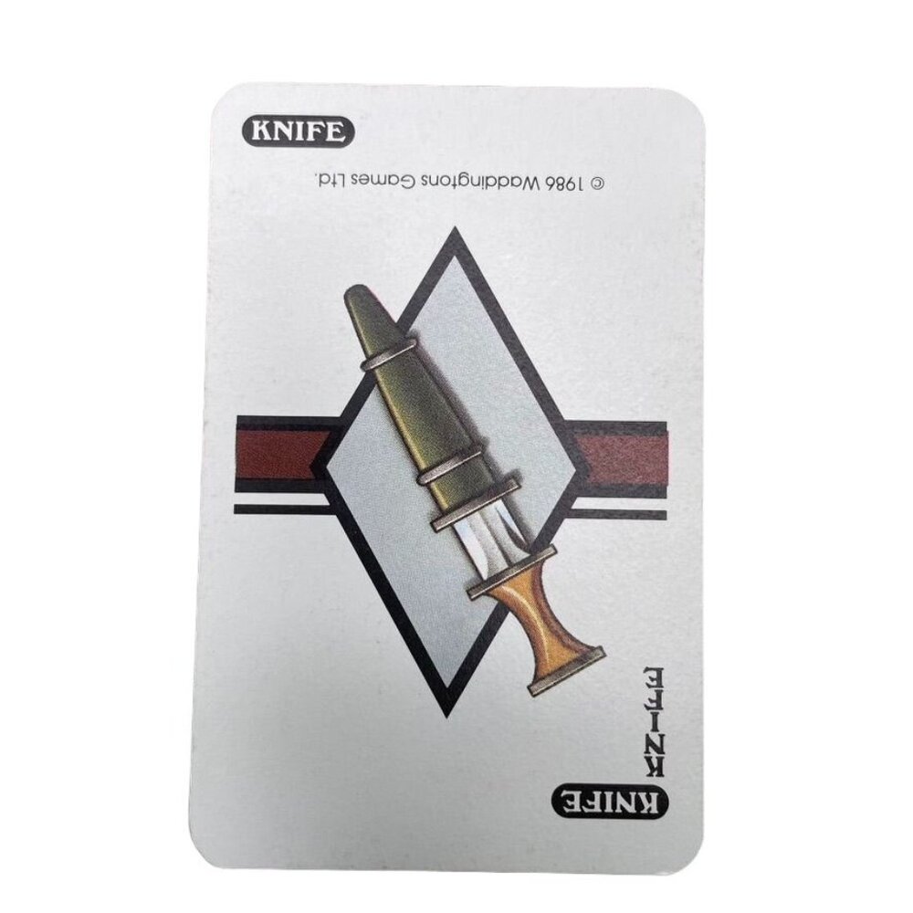 Vintage 1986 CLUE Knife Weapons Card Replacement Game Piece u